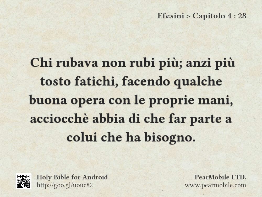Efesini, Capitolo 4:28